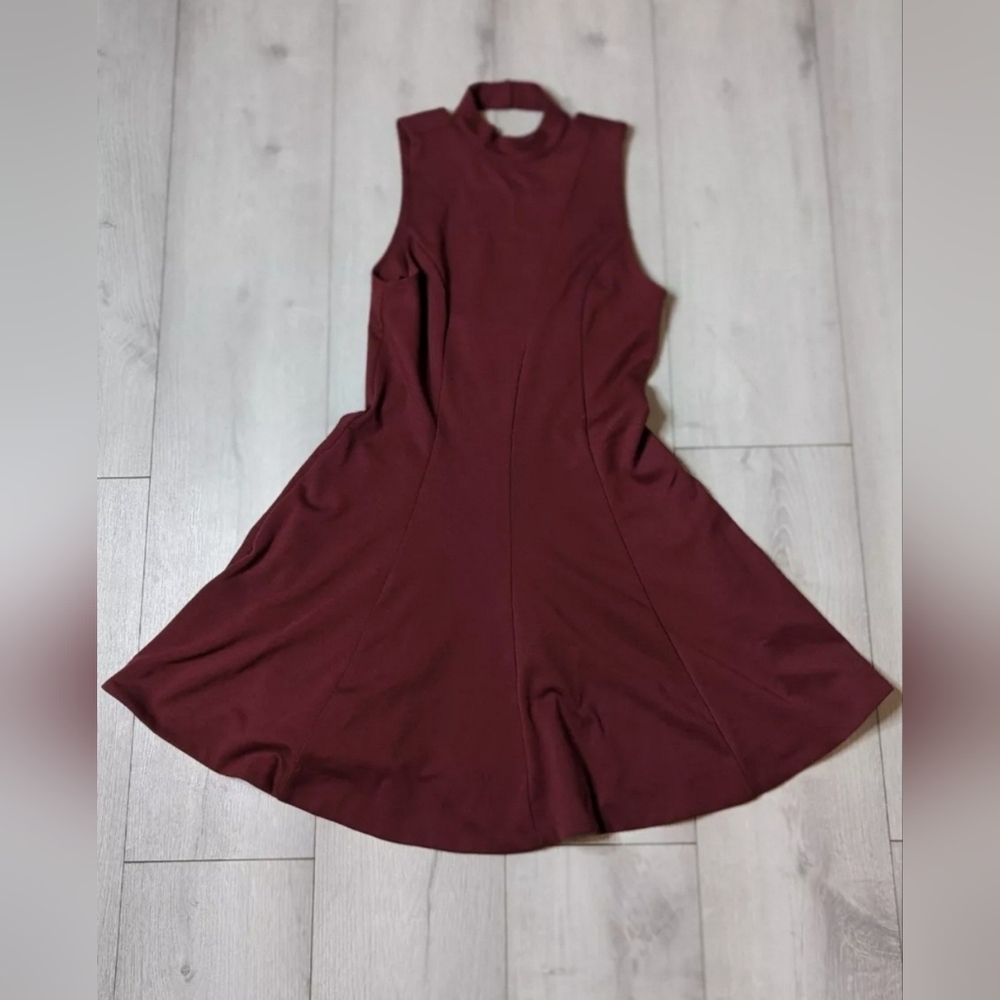 Free people red collar dress